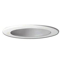 Plastic Step Baffle, White, 4-In.