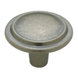 Cabinet Knob, Top-Ring, Antique Iron