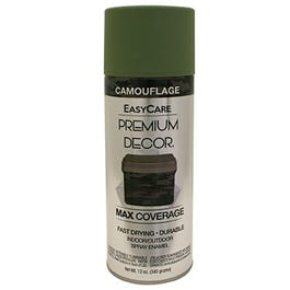Premium Decor Spray Paint, Camouflage Miltary Green, 12-oz.