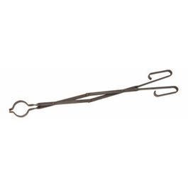 Fireplace Tongs, Black Steel, 33-In.