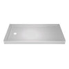 Classic 400 Shower Base, Left Drain, White, 32 x 60-In.