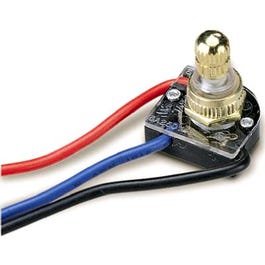 3A Brass-Plated 3-Way Rotary Switch