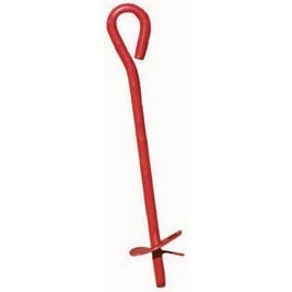 Earth Anchor, Red, 3 x 30-In.