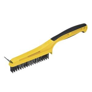 Hyde Tools Stiff Wire Stripping Brush with Scraper 3 x 19 in. (3