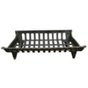 Cast Iron Fireplace Grate, Black, 24-In.