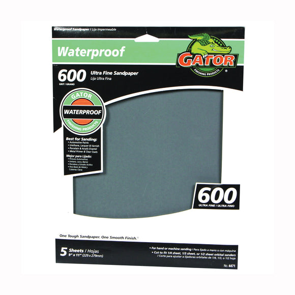 Gator waterproof sanding sheets  600 Grit (600 Grit)