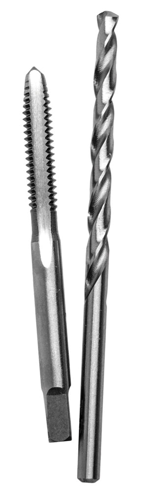 Century Drill And Tool Carbon Steel Plug Tap 10-32 And #21 Wire Gauge Drill Bit Combo Pack (10-32 Tap and #21  Drill)
