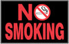 8  X 12  BLACK AND RED NOSMOKING SGN