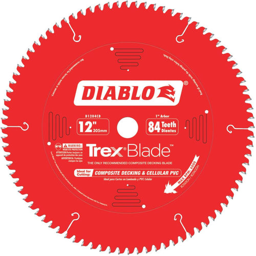 Diablo Trex Blade 12 In. 84-Tooth Composite Decking & PVC Circular Saw Blade