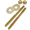 Lasco 1/4 In. x 3-1/2 In. Die Cast Metal Toilet Screws