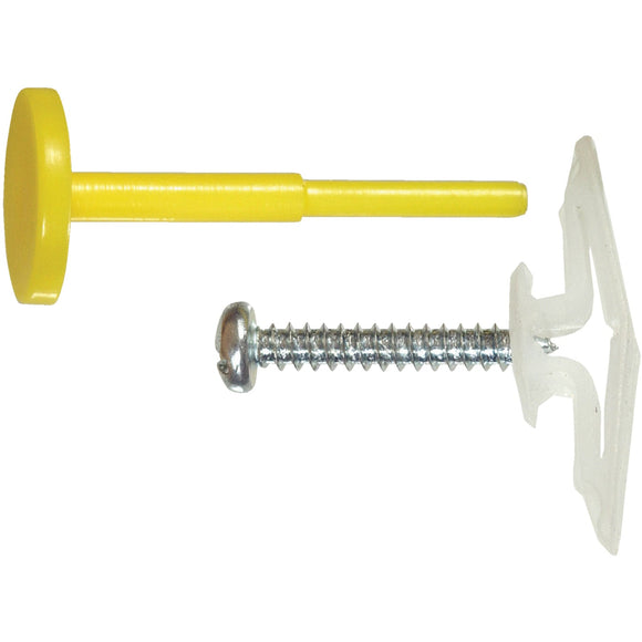 Hillman 3/8 In. Medium Yellow Plastic Pop Toggle Anchor (2 Ct.)