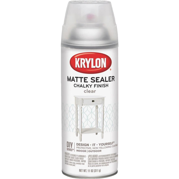 Krylon CHALKY FINISH 11 Oz. Chalk Spray Paint Sealer, Clear