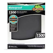 Gator waterproof sanding sheets 1500 Grit (1500 Grit)