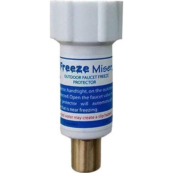 FREEZE MISER OUTDOOR FAUCET FREEZE PROTECTOR (WHITE)
